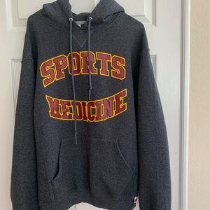 Russell Athletic Gray Collegiate Hoodie M